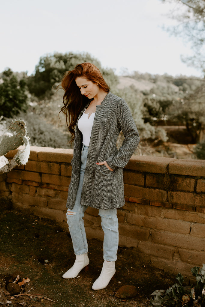 Long Sleeve Midi Coat