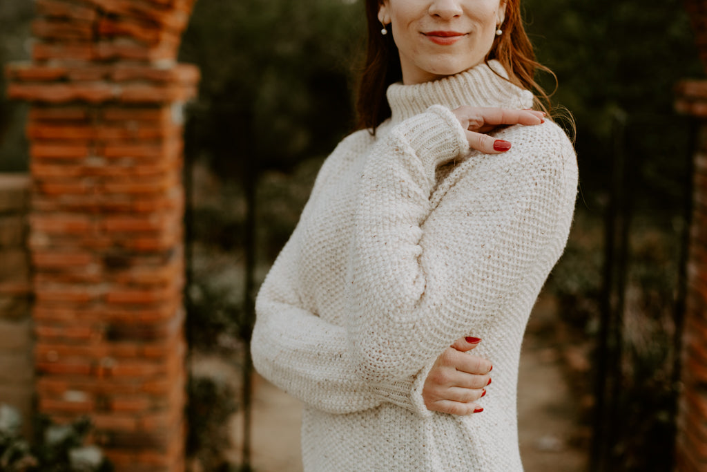 Turtle Neck Long Sleeve Dress