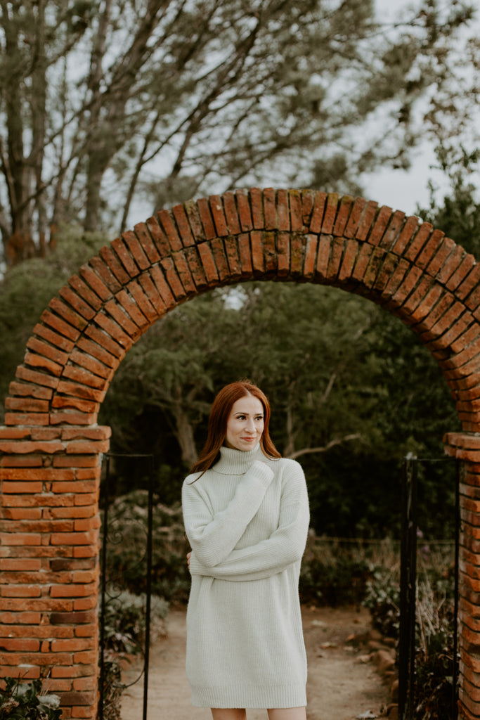 Oversized Sweater Dress (Lime Green)