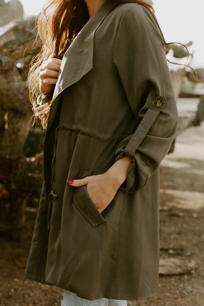 Olive Trench Coat