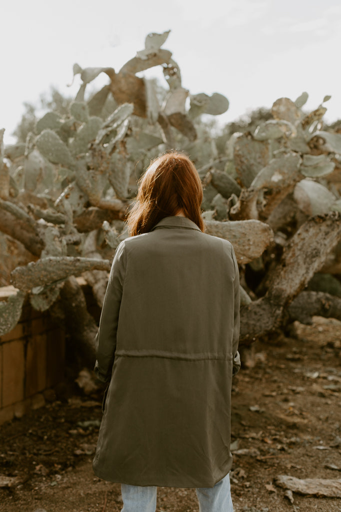 Olive Trench Coat