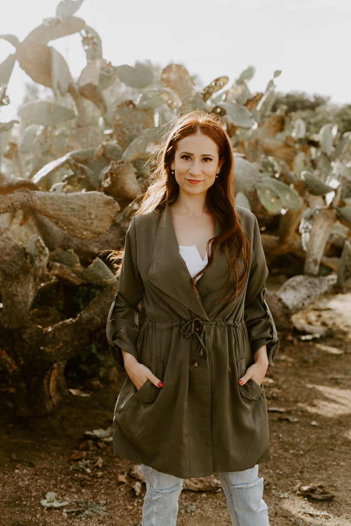 Olive Trench Coat