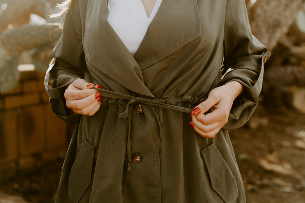 Olive Trench Coat