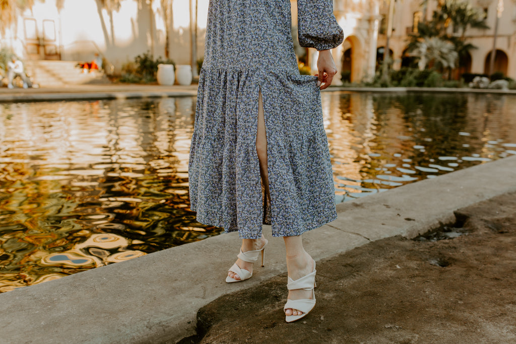 Floral Side cutout Maxi Dress