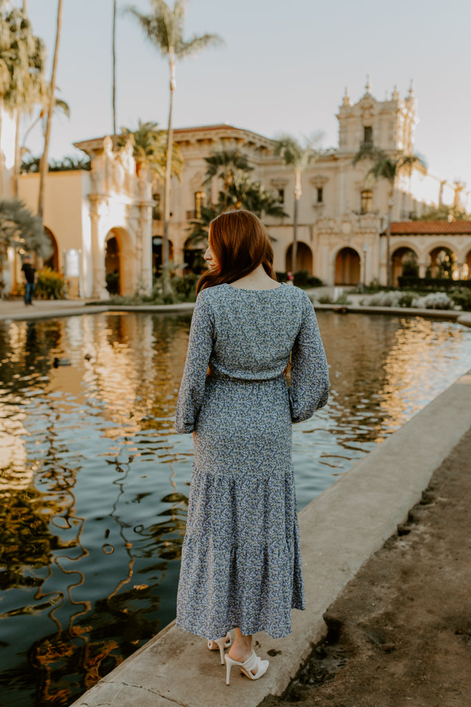 Floral Side cutout Maxi Dress