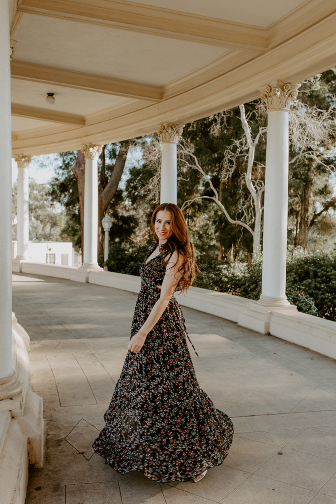 Ruffle Strap Maxi Dress