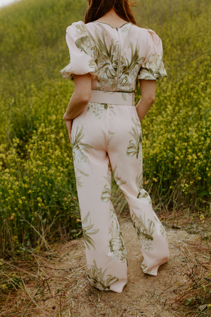 Blush and Olive High Waist Pant