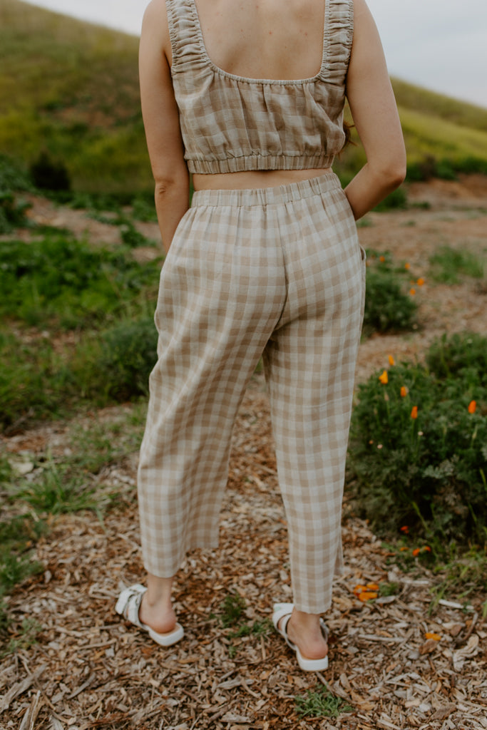 Gingham Lantern Pants
