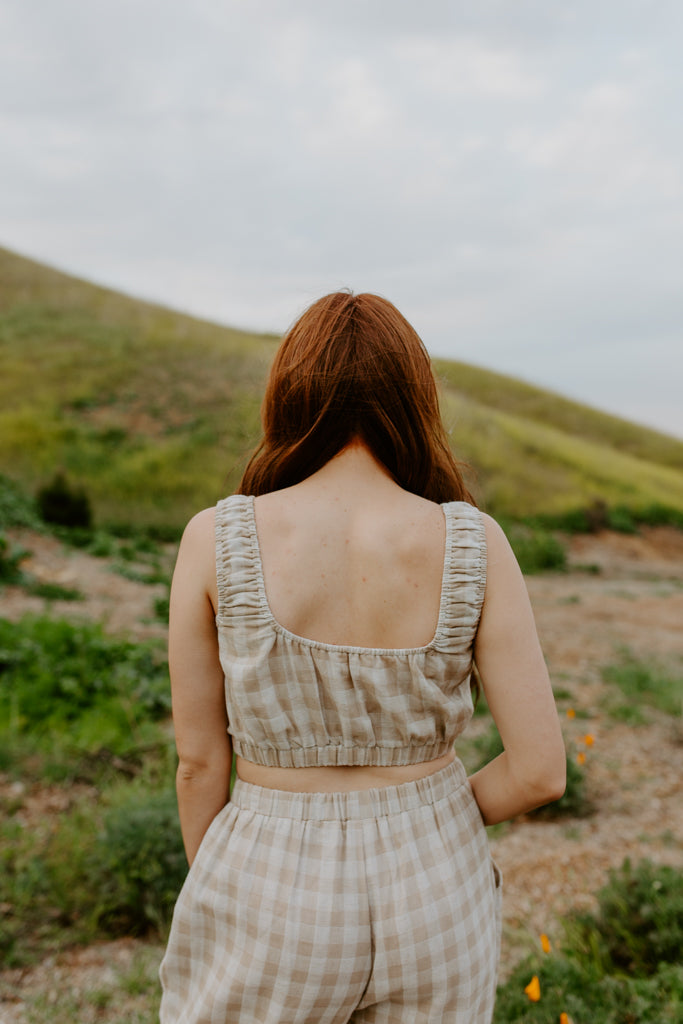 Gingham Crop Tank