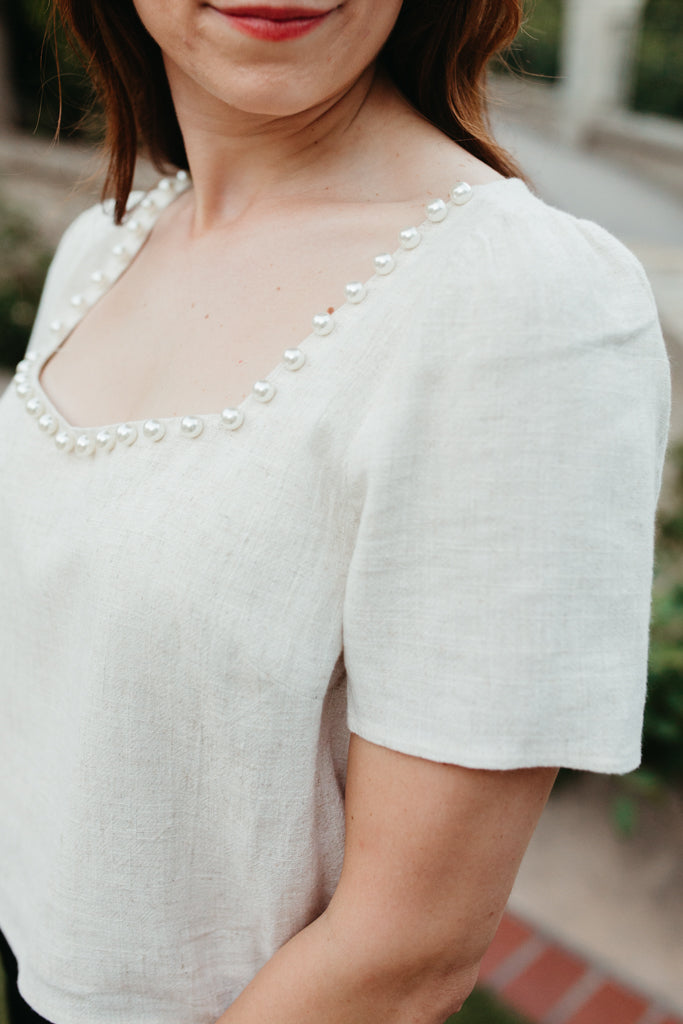 Pearl Textured Top
