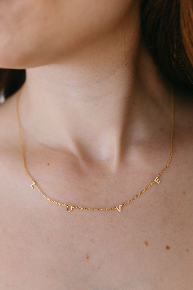 Gold Love Necklace