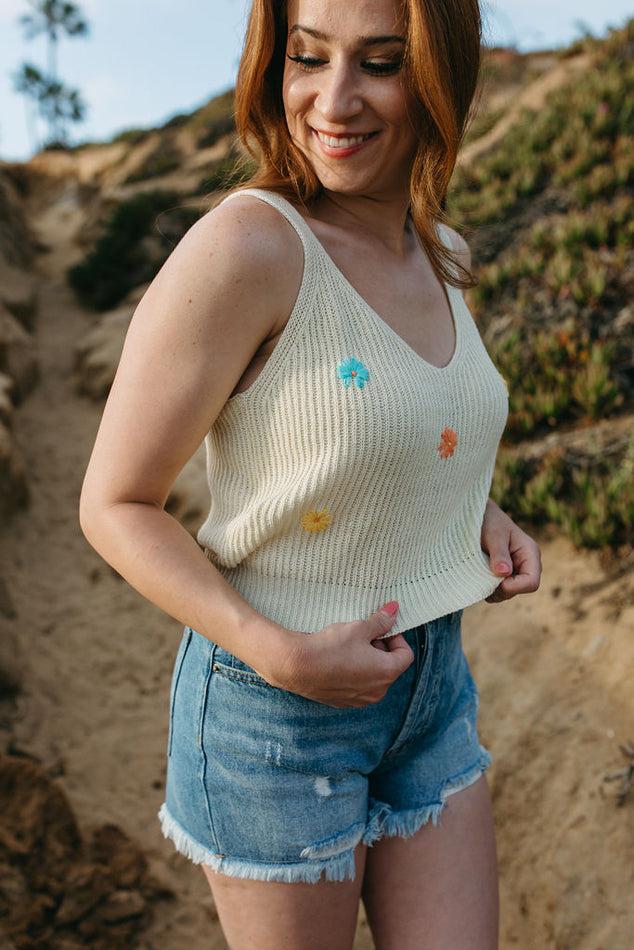 Floral Knit Top