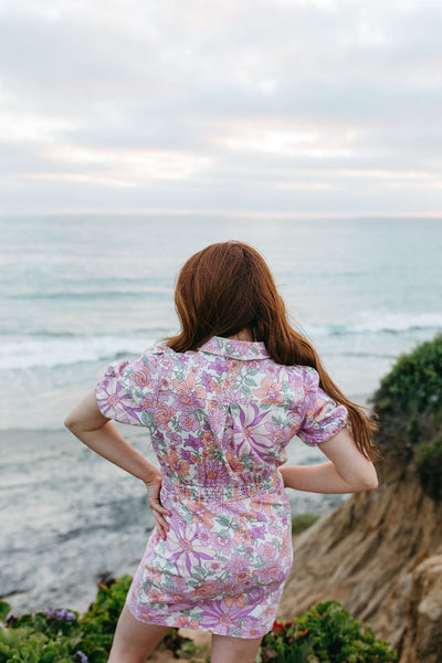 Floral Zip-Up Dress