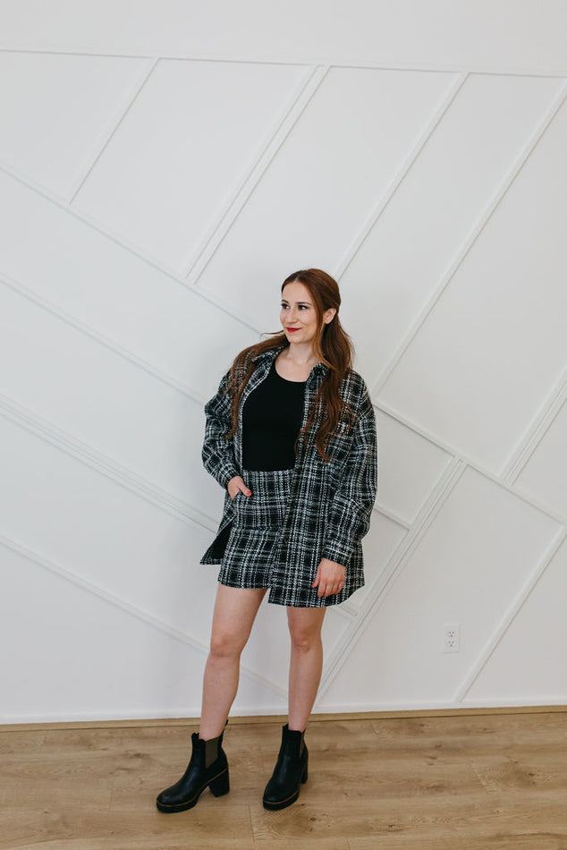 Iman Plaid Mini Skirt