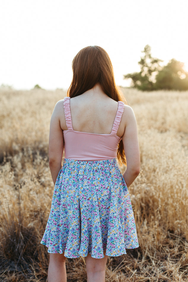 Ribbon Bow Ribbed Bodysuit