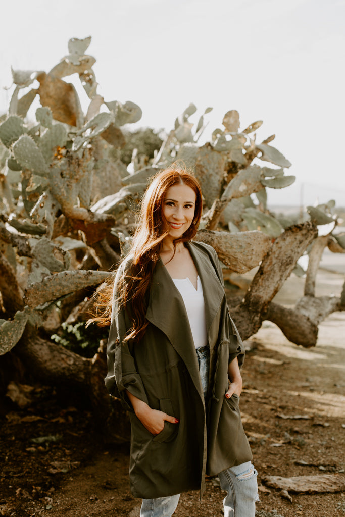 Olive Trench Coat