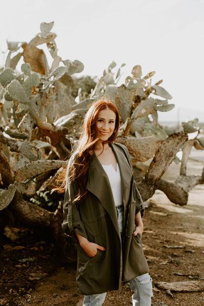 Olive Trench Coat