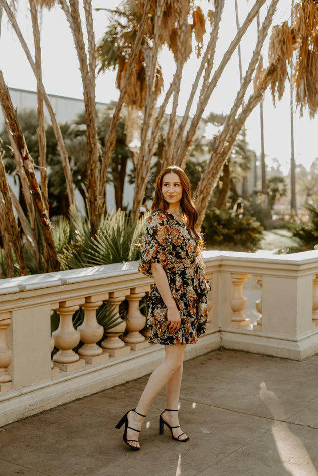 Floral Tiered Ruffle Mini Dress