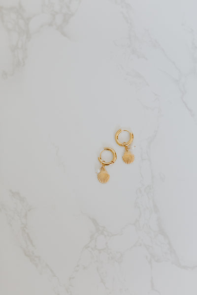 Estelle Shell Charm Earrings