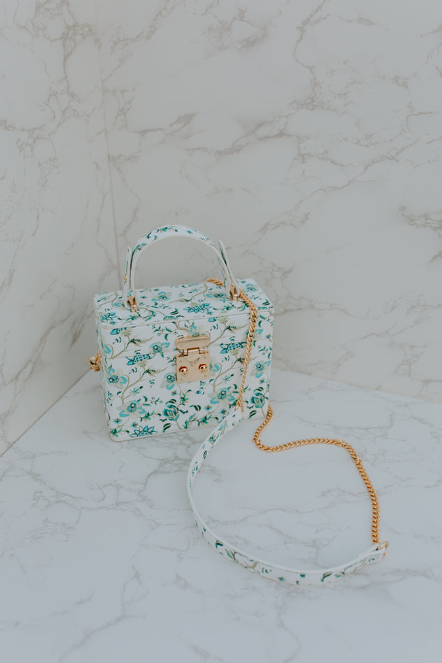 Mindy Blue Floral Bag