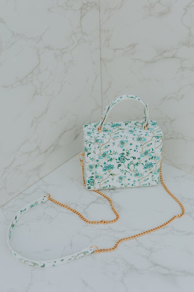 Mindy Blue Floral Bag