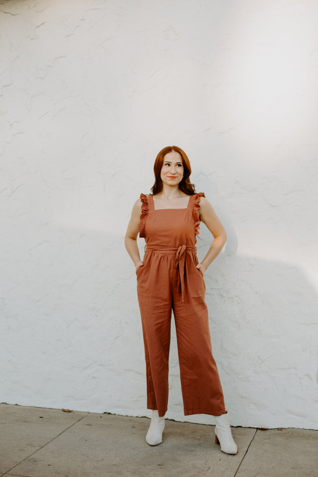 Rust Jumpsuit