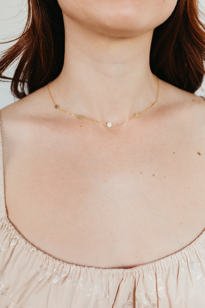 Gold Circle Necklace