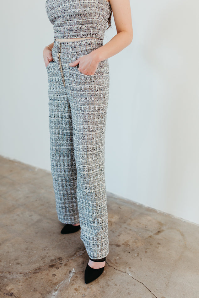 Tweed Pant And Top Set