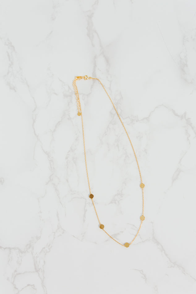 Gold Circle Necklace