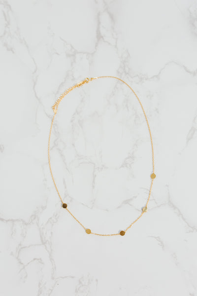 Gold Circle Necklace