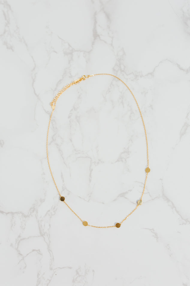 Gold Circle Necklace