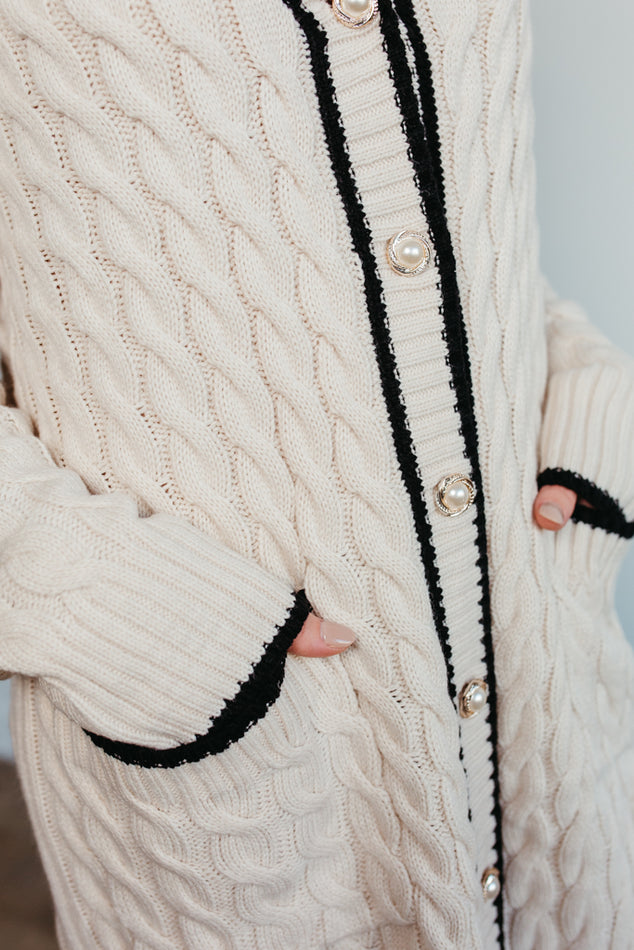 Black and White Cardigan