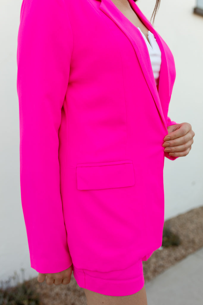 Welt Pocket Blazer (Ultra Pink)