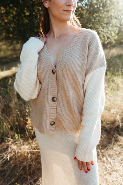 Aylie Two Tone Cardigan