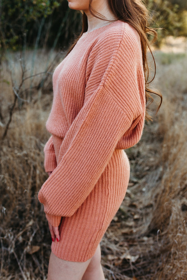 Blouson Sweater Dress