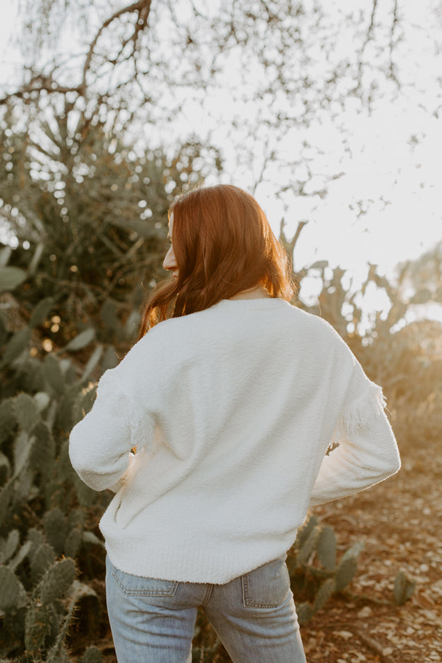 Thread Trimmed Sweater