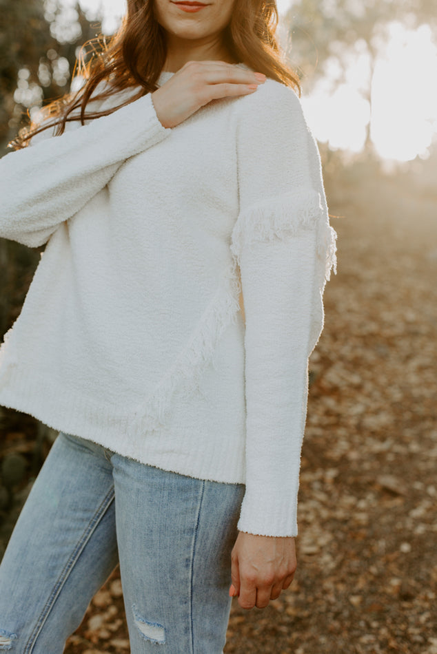 Thread Trimmed Sweater